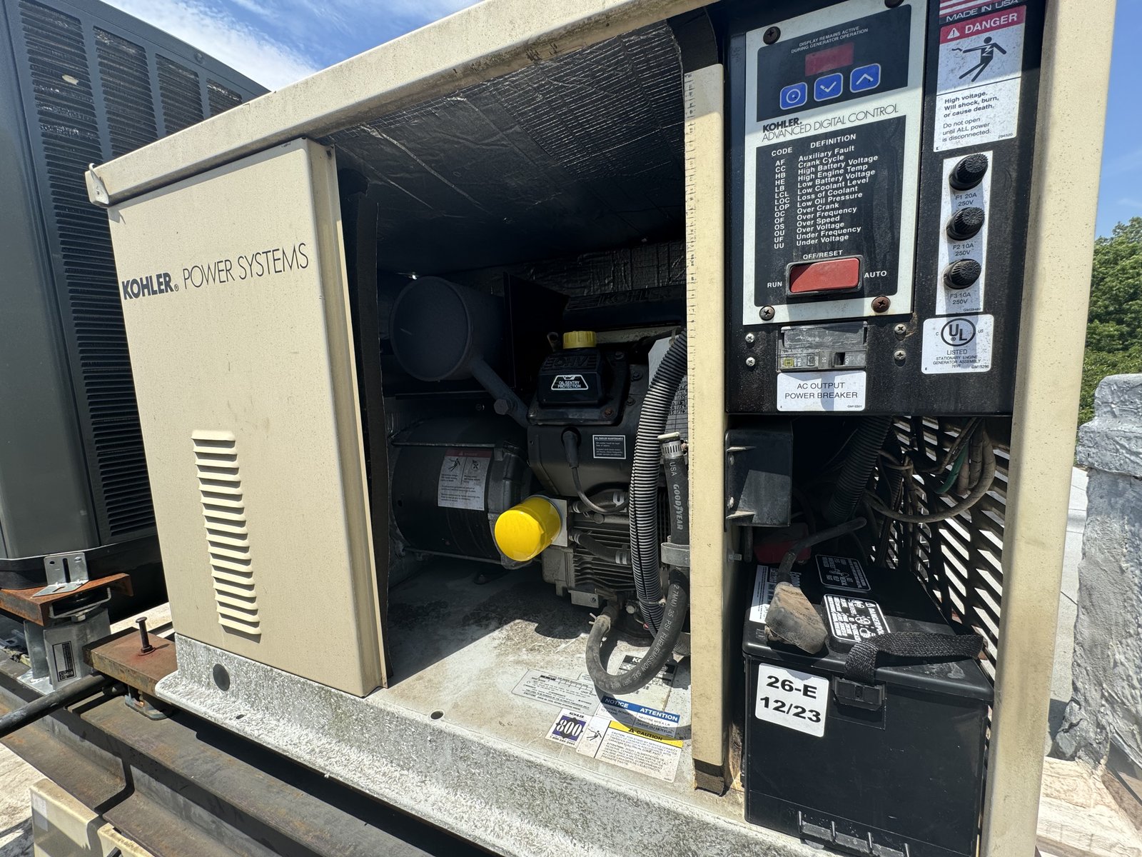 Kohler industrial generator